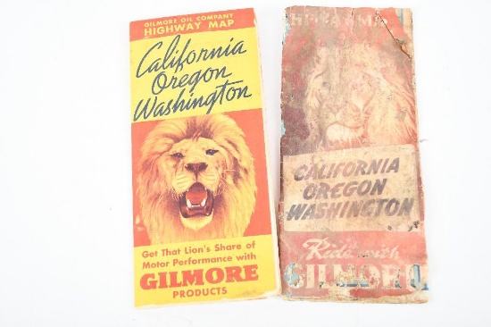 Original Gilmore Road Map of California & Northwest