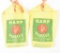 2-Harp Plug Cut Tobacco Bags