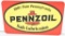 Pennzoil Safe Lubrication Metal Sign