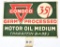 Conoco Germ Processed Motor Oil Medium Metal Sign