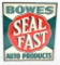 Bowes Seal Fast Auto Products Metal Sign