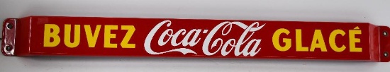 Coca-Cola Buvez Glace Porcelain Door Push Sign