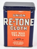 Union Re-Tone Clock Hot Wax Treated Metal Can