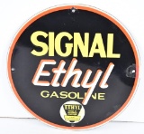 Signal Ethyl Gasoline Porcelain Sign