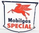 Mobilgas Special w/Pegasus Porcelain Sign