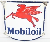 Mobiloil w/Pegasus Porcelain Sign