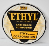 Ethyl Logo Porcelain Sign