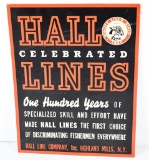 Hall Celebrated Lines (fishing) Cardboard Easel Back Sign