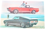 Original 1968 Ford Mustang G.T. 500 Postcard