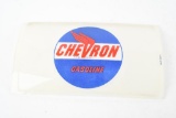 National Gas Pump Chevron Ad Glass