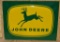 John Deere 4-Legged Logo Metal Sign