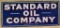 Standard Oil Company Incorporated Porcelain Sign