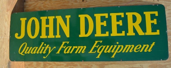 John Deere Quality Farm Equipment Porcelain Sign