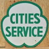 Cities Service Identification Porcelain Sign