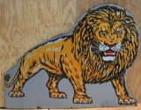 (Lyon) Trucking Porcelain Lion Sign