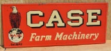 Case Farm Machinery w/Ole Abe Logo Metal Sign