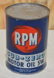 RPM Sub-Zero Motor Oil Quart Metal Can