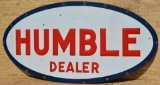 Humble Dealer Porcelain Id Sign