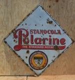 Standard Polarine w/Stanocola Logo Porcelain Sign