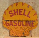 2-Piece Shell Gasoline Porcelain sign