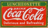 Drink Coca-Cola Lunchette Porcelain Sign