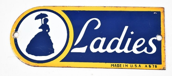 (Sunoco) Ladies (rest room) Porcelain Sign (TAC)