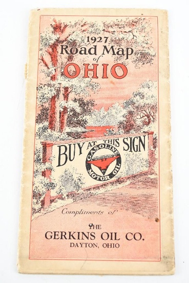 1927 Independent/Red Hat Road Map of Ohio