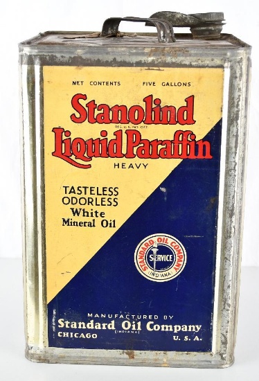 Standard Oil Stanolind Five Gallon Square Can