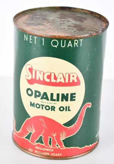 Sinclair Opaline Motor Oil Quart Can w/Red Dino