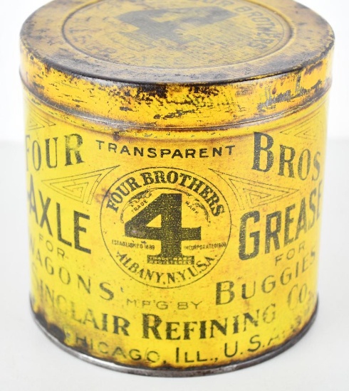 Sinclair Four Brothers Axle Grease Can