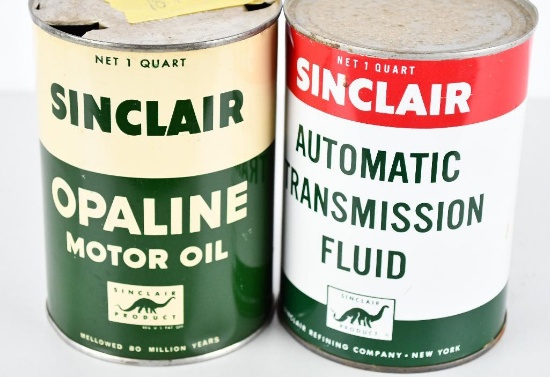 Sinclair Opaline & Auto Transmission Fluid Quart Cans