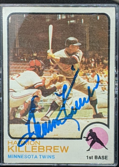 Harmon Killebrew Autographed 1973 Topps Baseball Card