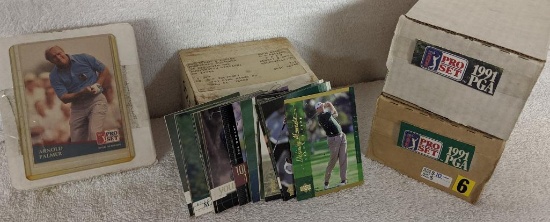 Four Boxes of PGA Golf Cards Including stars