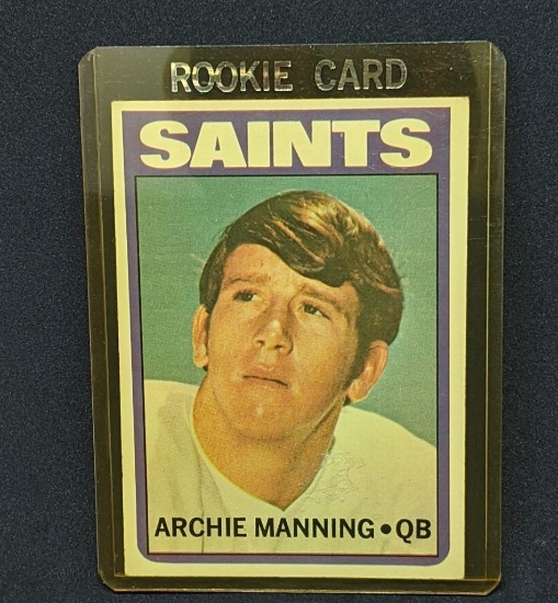 1972 Topps Archie Manning Football Rookie Card
