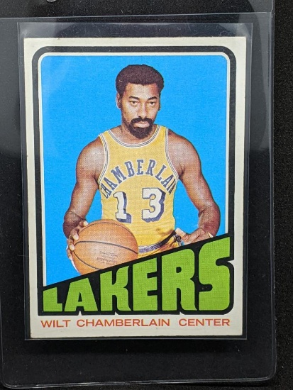 CLEAN 1972 Topps Wilt Chamberlain Basketball Card