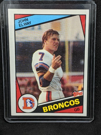 John Elway 1984 Topps Football Rookie Card Denver Broncos