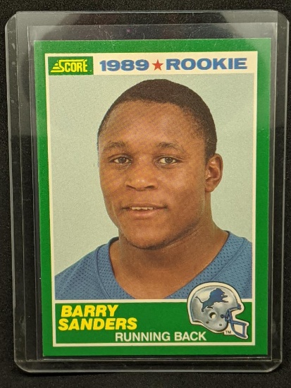 1989 Score Football Barry Sanders Rookie Card