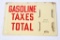 Gilmore Gasoline Pricer Porcelain Sign (TAC)