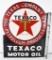 Texaco (black-T) Motor Oil Porcelain Flange Sign (TAC)