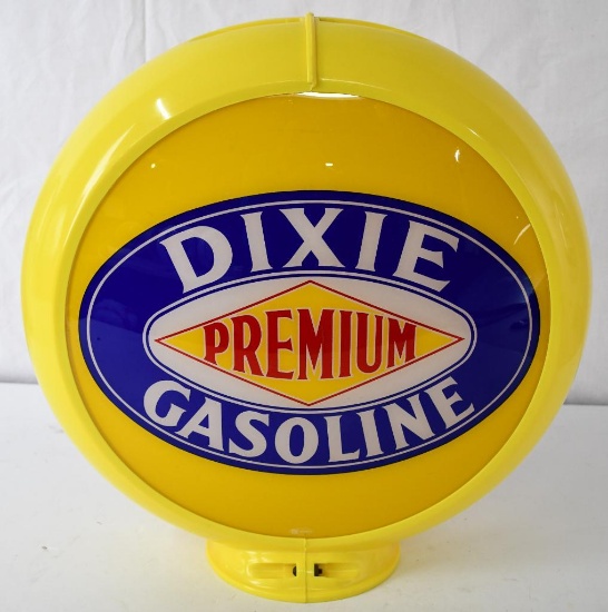 Dixie Premium Gasoline 13.5"D. Globe Lenses