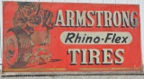 Armstrong Rhino Flex Tires w/logo Large Metal Sign