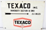 Texaco (new logo) Well Porcelain Sign (TAC)