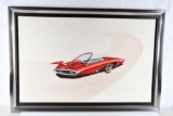 1955 Ford Original Concept Styling Art Signed & Dated