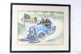 1904 Gordon Bennett Wins the Austro-Daimler of Warden Painting