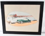 1940's Automobile Concept Art signed Juul