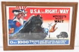 1943 Railroad Safely Poster 