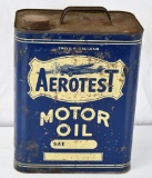 Aerotest Motor Oil Two-Gallon Metal Can