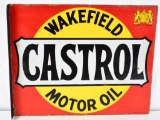 Wakefield Castrol Motor Oil Porcelain Flange Sign (TAC)