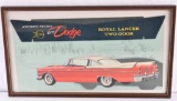 1957 Dodge Swept-Wing Royal Lancer Two-Door Auto Cardboard Display