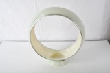 New Reproduction White Ripple Gill Glass Globe Body